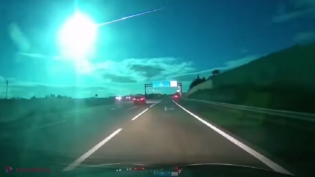 VIDEO // Imagini spectaculoase: Un meteorit a luminat cerul în toiul nopții în Spania și Portugalia  