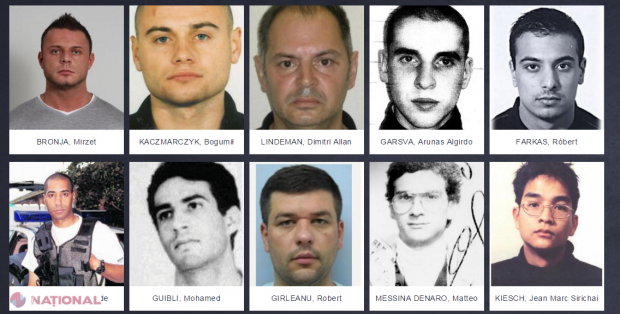 Cei mai căutați INFRACTORI din Europa: Lista EUROPOL conține și numele unui moldovean