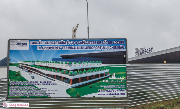 Compania care a luat în concesiune Aeroportul Internațional Chișinău promite o parcare multietajată până în aprilie 2015  