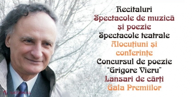 Premii la Festivalul Internaţional de Poezie „Grigore Vieru”: Printre câștigători, poeți de peste Prut și interpretul Cristofor Aldea-Teodorovici