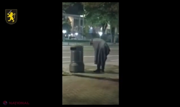 VIDEO // Poliția reclamă comportament INADECVAT al protestatarilor lui Șor din fața Parlamentului: Își fac nevoile fiziologice în locuri publice sau vomită în lăzile de gunoi