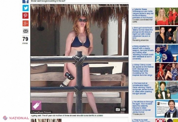 Cum arată Julia Roberts la 47 de ani în costum de baie! Imagini cu ea la plajă  