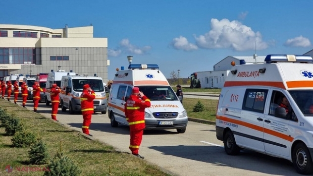 România a donat 11 ambulanțe serviciilor de urgență din Ucraina
