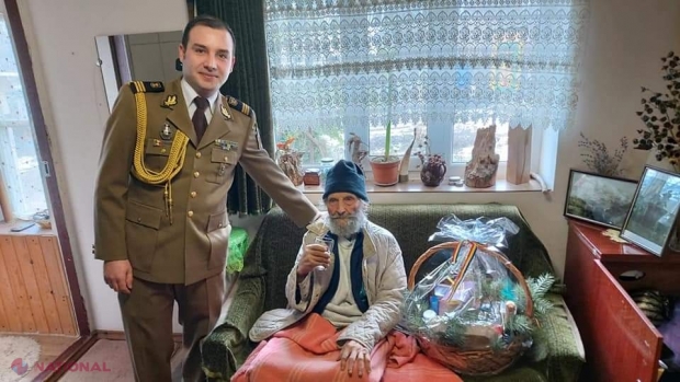 Un veteran al Armatei Române, care locuiește în raionul Hâncești, a împlinit 104 ani şi a fost felicitat de membrii Biroului Ataşatului Apărării din cadrul Ambasadei României la Chișinău