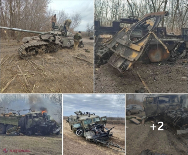 Armata lui Putin, PIERDERI importante în ultimele 24 de ore. Circa 200 de soldați ruși și-au pierdut viața, iar 12 TANCURI, opt avioane și trei elicoptere au fost DISTRUSE de armata ucraineană