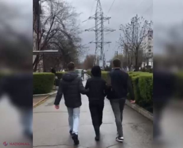VIDEO // „Mercedes” furat din Chișinău pentru o „plimbare”