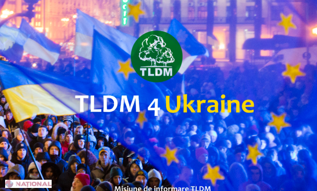 Tinerii liberali-democrați merg pe Euromaidan 