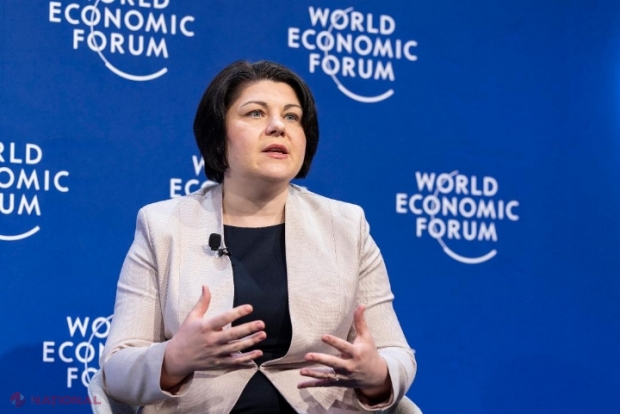 Prim-ministra Gavrilița, la Davos: „Avem o oportunitate istorică de aderare la lumea liberă și democratică. Republica Moldova este hotărâtă să facă parte din Uniunea Europeană”