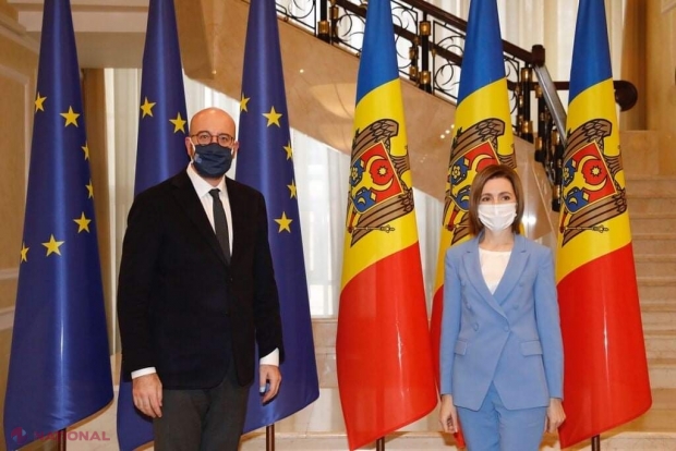 VIDEO // Charles Michel, PRIMUL oficial al UE venit la Chișinău de când Maia Sandu a preluat mandatul de președinte: „Transmit un mesaj clar de sprijin din partea UE în continuarea reformelor și lupta cu corupția”