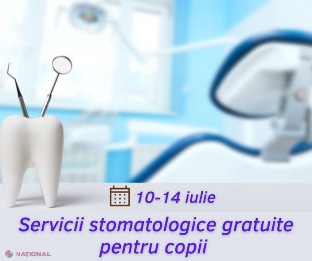 Satele în care echipe mobile de medici stomatologi vor oferi servicii gratuite copiilor în această săptămână