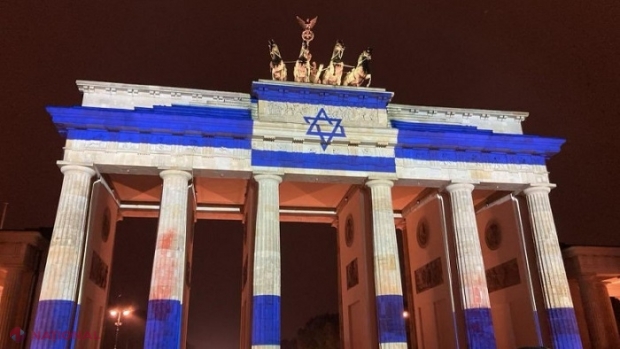 Solidaritate cu Israel. Mai multe clădiri din întreaga lume au fost luminate în culorile drapelului israelian