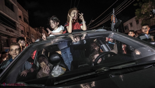 Focul a încetat între Israel și militanții din Fâșia Gaza, palestinienii s-au bucurat în stradă. Hamas: „Mâinile noastre sunt pe trăgaci”