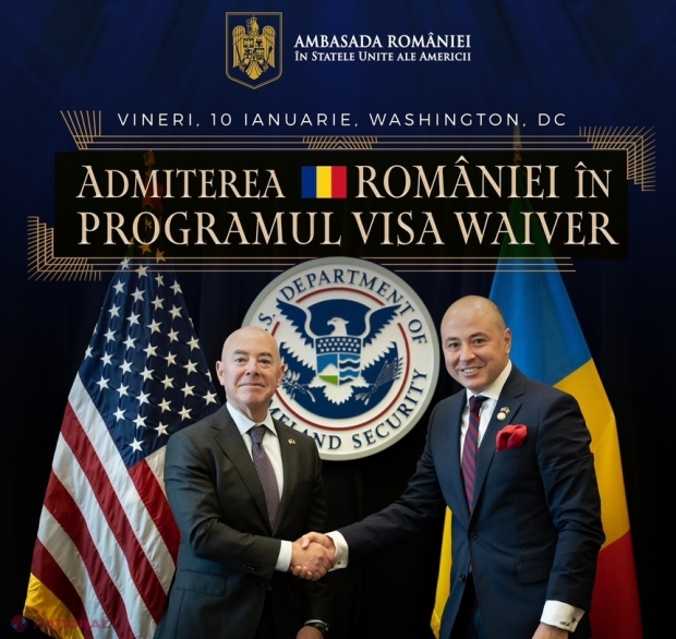 Românii, FĂRĂ VIZE în SUA: Eveniment oficial, la Washington, pentru intrarea României în programul Visa Waiver