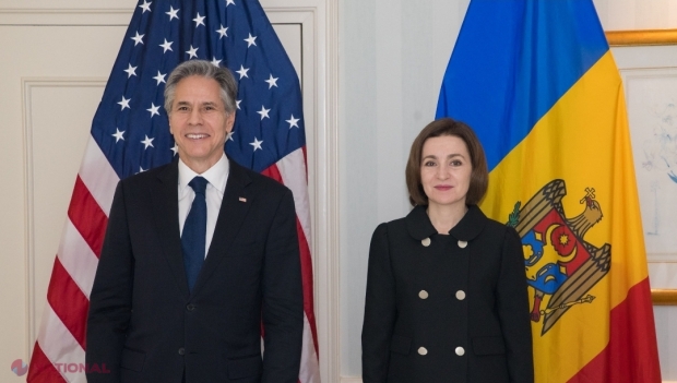 Maia Sandu i-a oferit detalii lui Antony J. Blinken despre provocările de SECURITATE și tentativele de a destabiliza situația din R. Moldova