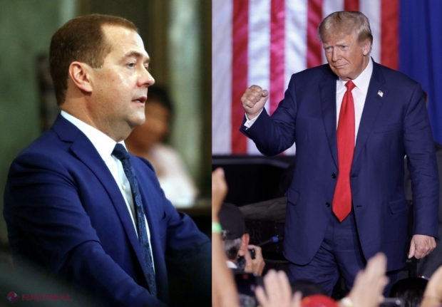 Dmitri Medvedev a dezvăluit esența discuției dintre Trump și Putin: Doar Rusia și America au loc la masa de cină. Felul principal: un cotlet în stil Kiev. Poftă bună!”