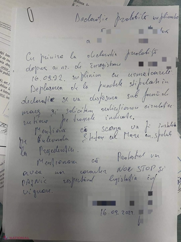 Protestul lui Şor va BLOCA duminică circulația rutieră pe bd. Ștefan cel Mare și Sfânt, tronsonul cuprins între str. M.Cebotari și str. Sfatul Țării: Anunţul Poliției 