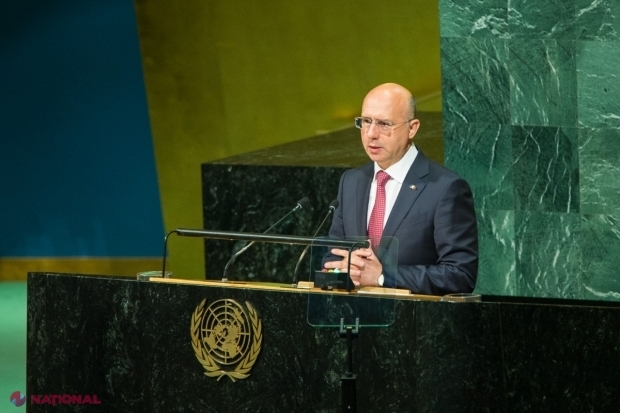 VIDEO // Discursul rostit de premierul Filip de la tribuna principală de la ONU: „Astăzi, încă o dată, de la această tribună, facem apel la Federația Rusă să înceteze provocările și să reînceapă procesul de retragere a forțelor militare”
