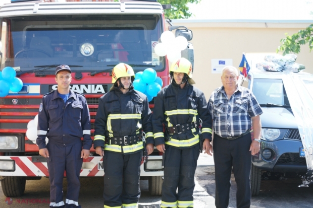 Cu sală de sport, sufragerie și odaie pentru sinistrați: Condiții europene pentru pompierii din Căușeni, oferite de UE 