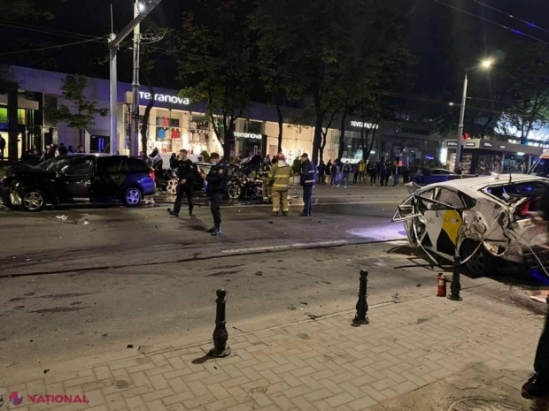 FOTO // Un blogger îl prezintă pe șoferul din mașina „Audi”, care ar fi ucis doi oameni în centrul Chișinăului, și publică poze de la reținerea acestuia
