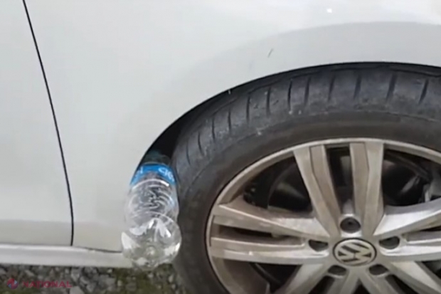 VIDEO // Dacă găseşti o sticlă de plastic pusă astfel la roata maşinii, asigură-te că ai ÎNCUIAT uşile. SCHEMA s-a răspândit peste tot. Dacă poţi, prefă-te că nu ai observat nimic. Ei sunt undeva în apropiere