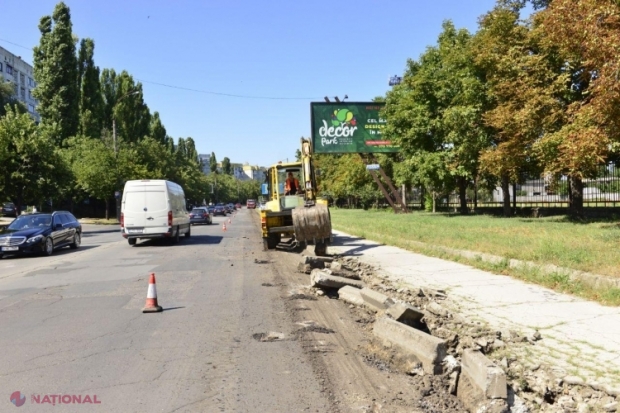 Autoritățile au demarat reabilitarea străzii Albișoara din Chișinău