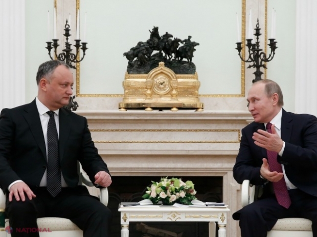 Dodon, felicitare FIERBINTE pentru Putin: „Nu ne leagă numai paginile comune de istorie...”. Niciun cuvânt despre DEPORTAȚI