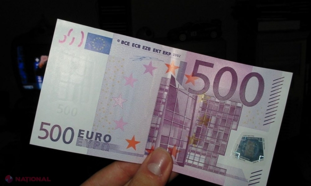 Ce se va întâmpla cu bancnota de 500 de Euro, după ce producerea acesteia va fi STOPATĂ la finele anului 2018. Banca Națională a Moldovei vine cu PRECIZĂRI