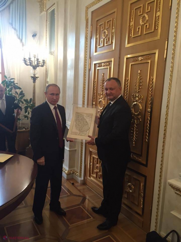 Dodon va solicita RECHEMAREA unui alt Ambasador? Diplomatul a oferit o LECȚIE de ISTORIE pentru „INCOMPETENȚI”, după ce Putin i-a dăruit lui Dodon o hartă a Moldovei Mari