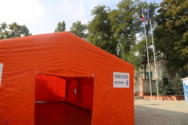 CORONAVIRUS // Centre mobile de carantină, cu corturi de tip tunel, donate de către Estonia pentru a ajuta R. Moldova să efectueze triaj epidemiologic în perioada pandemiei de COVID-19
