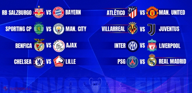 PSG – Real Madrid și Inter – Liverpool, marile derby-uri din optimile Ligii Campionilor. Cum arată programul, după ce s-a REPETAT tragerea la sorți