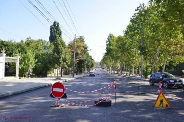 ATENȚIE, șoferi! O parte a străzii Ion Creangă, ÎNCHISĂ circulației și în acest weekend. O rută de troleibuz va fi SUSPENDATĂ