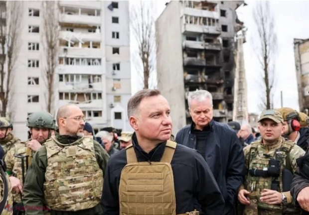 Președintele Poloniei acuză Rusia că duce un „RĂZBOI TOTAL” în Ucraina