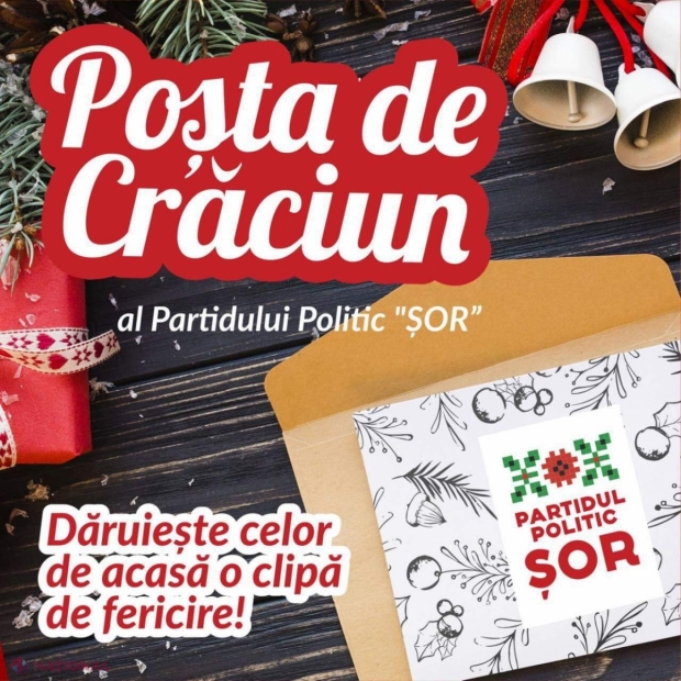 Poșta de Crăciun a Partidului Politic „ȘOR”, un nou proiect pentru DIASPORA din Italia
