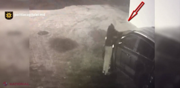 VIDEO // Sustrăgea plăcuțele cu numere de înmatriculare străine de la mașini parcate pe străzile din Chișinău și lăsa un număr de telefon: Cerea bani pentru a le întoarce proprietarilor