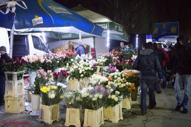 În ajun de Valentine's Day, inspectorii fiscali descind în pețele de flori vii din Chișinău: „Solicitați bonul de casă”