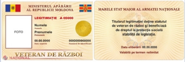 Veteranii de război din R. Moldova, somați să-și SCHIMBE legitimațiile de tip vechi până la sfârșitul anului