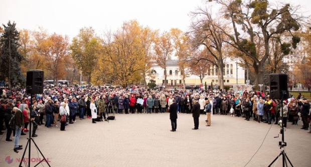 Protest al Partidului „ȘOR” în contextul vizitei la Chișinău a Ursulei von der Leyen: „UE, Maia Sandu te minte! Sunt probleme grave pe care le are republica noastră la capitolul statul de drept și respectarea principiilor democratice”