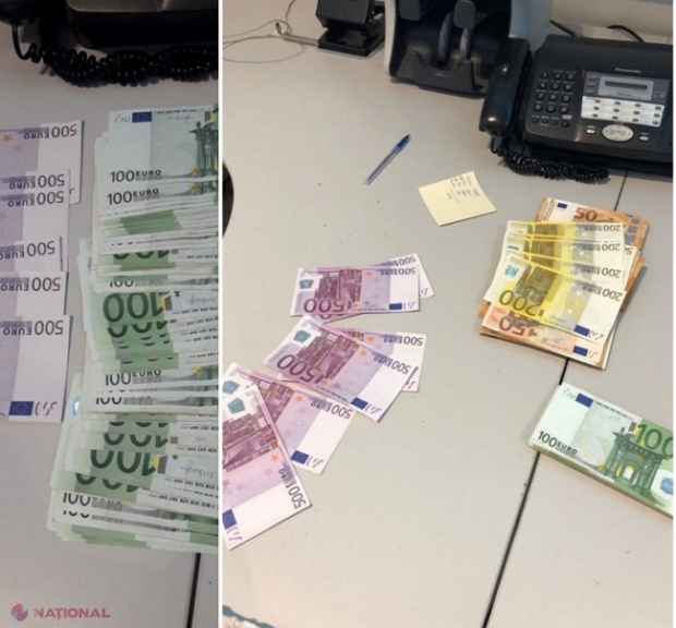 Un bărbat a vrut să iasă din R. Moldova cu un portmoneu burdușit cu bancnote euro: Polițiștii de frontieră au numărat 21 de mii