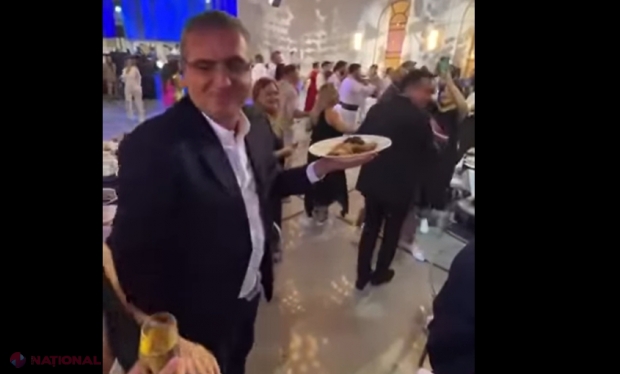 VIDEO // Retras din POLITICĂ, Renato Usatîi a ajuns să „joace sarmalele” la nunta fiicei finului lui Vlad Plahotniuc
