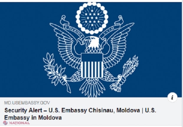 Ambasada SUA la Chișinău: America își avertizează cetățenii să fie VIGILENȚI oriunde în lume, având în vedere tensiunile din Orientul Mijlociu