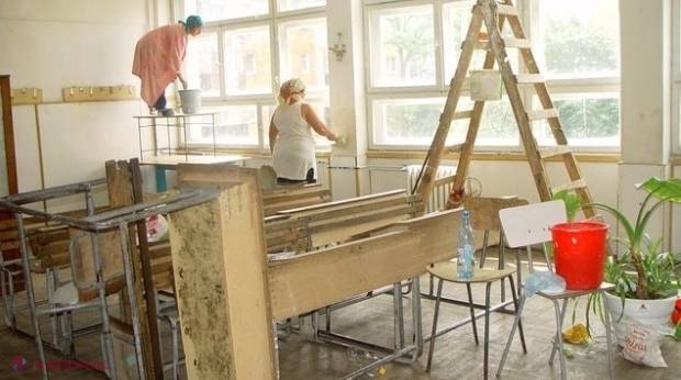 Niciun sfert din şcolile şi grădiniţele din capitală care trebuiau reparate capital nu sunt încă gata