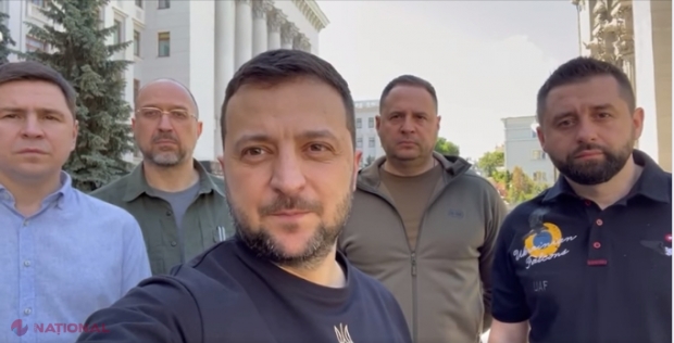 VIDEO // Volodimir Zelenski a reeditat o scenă de la începutul războiului, la o distanță de 100 de zile: „Victoria este a noastră!”