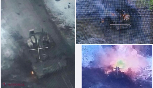 FOTO // Primul blindat „Terminator” al rușilor, care a fost DISTRUS în estul Ucrainei