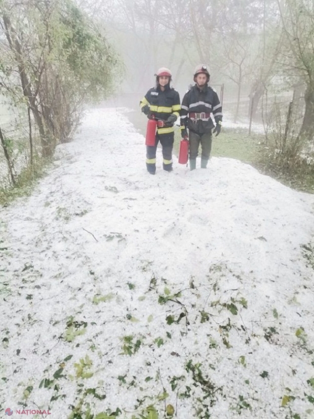 FOTO, VIDEO // Suceava, lovită puternic de GRINDINĂ: Copaci și panouri publicitare puse la pământ, cartiere inundate și spații de utilitate publică dărâmate