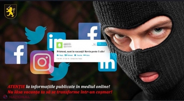 Poliția recomandă cetățenilor să NU publice pe rețelele de socializare poze din vacanțe: Puteți deveni ținta hoților