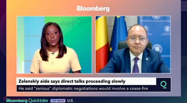 Bogdan Aurescu, pentru Bloomberg: România intenționează să deschidă alte două centre logistice de ajutor umanitar pentru a sprijini distribuirea asistenței umanitare internaționale către Ucraina