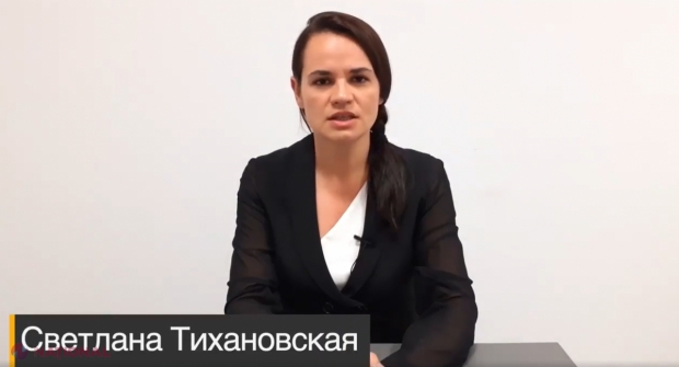 VIDEO // Svetlana Tihanovskaia s-a RĂZGÂNDIT. Se declară pregătită să conducă Republica Belarus