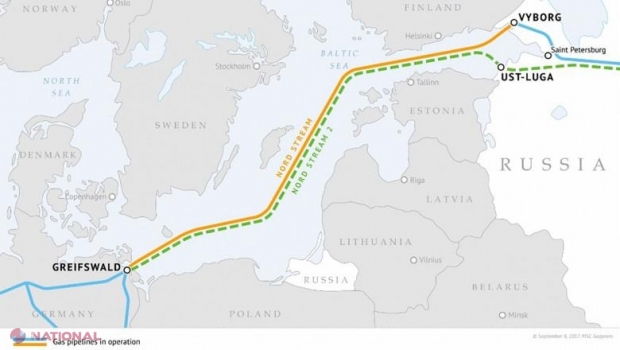 Nord Stream 2: Gazprom vrea să pompeze anul acesta 5,6 mld. m3 de gaze ruseşti spre Germania