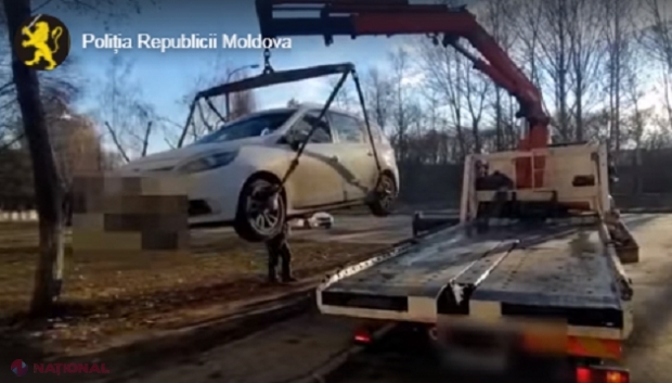 VIDEO // Sute de șoferi din R. Moldova, sancționați, de la începutul anului, pentru PARCAREA mașinii în locuri INTERZISE: Câte automobile au fost ridicate și duse la parcarea specială