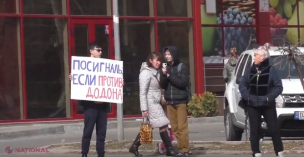 VIDEO // Experiment social în Chișinău: „Claxonează, dacă eşti împotriva lui Dodon” 